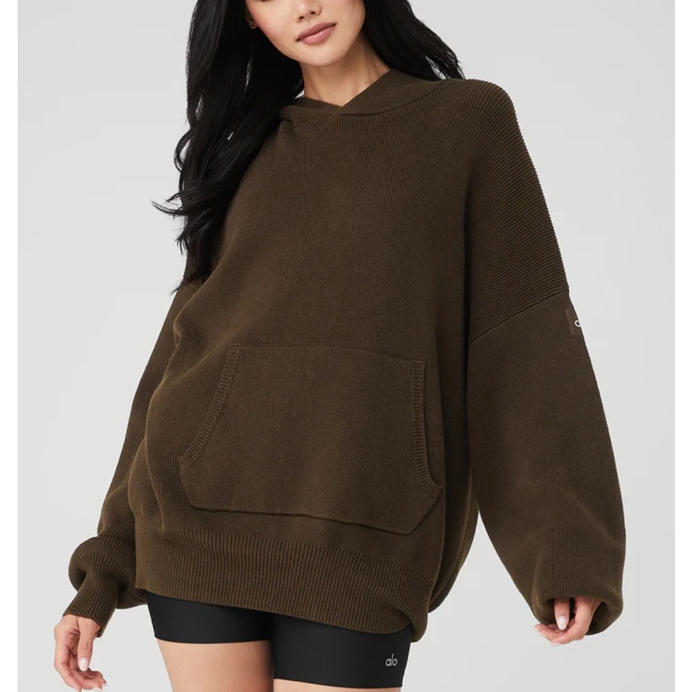 NWOT Alo Scholar Sweatshirt-Espresso
